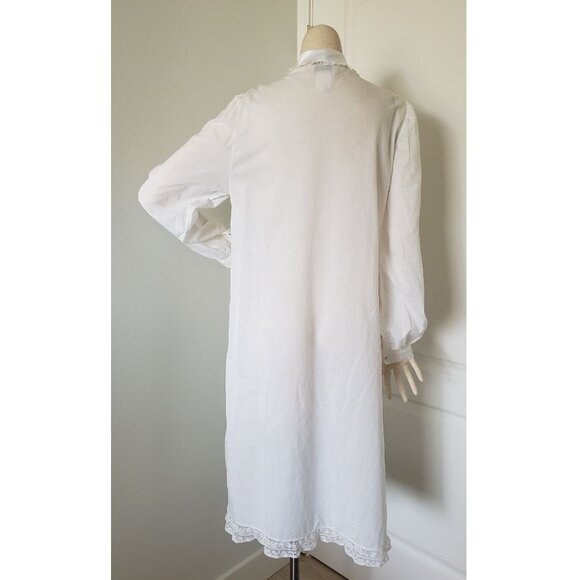 Vintage Eatons MADE IN ITALY long nightgown 100% cotton LARGE - Picture 2 of 9